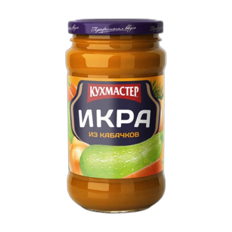 ИКРА КУХМАСТЕР ИЗ УВАРЕННЫХ КАБАЧКОВ 480Г