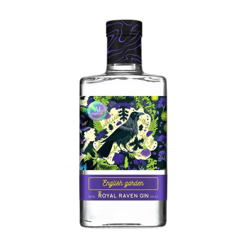 ДЖИН ROYAL RAVEN ENGLISH GARDEN GIN 40% 0,5Л