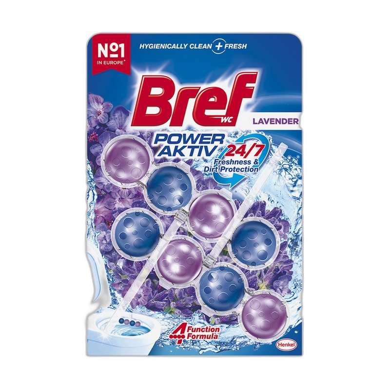 БЛОК ДЛЯ УНИТАЗА BREF POWER ACTIVE ХВОЯ И ЛАВАНДА 4Х50Г