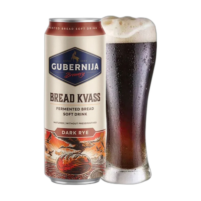 КВАС GUBERNIJA BREAD KVASS 0,5Л Ж/Б ЛИТВА