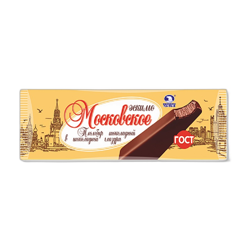 МОРОЖЕНОЕ МОСКОВСКОЕ ШОКОЛАДНОЕ 70Г ЭСКИМО