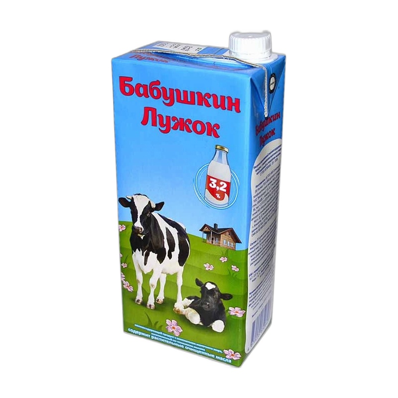 МОЛОКО БАБУШКИН ЛУЖОК 3,2% У/П 1Л Ф/П
