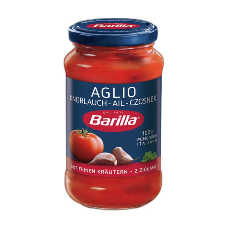 СОУС BARILLA AGLIO С ЧЕСНОКОМ И ТРАВАМИ 400Г СТ/Б