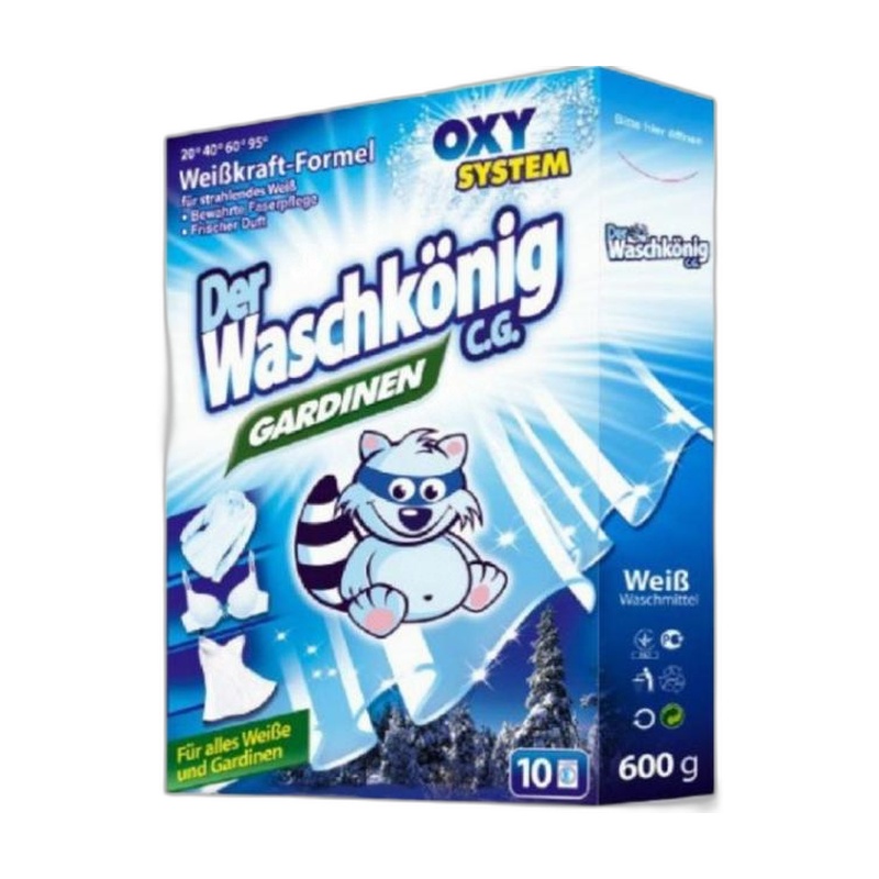 ПОРОШОК ДЛЯ СТИРКИ DER WASCHKONIG GARDINEN ДЛЯ ШТОР 600Г