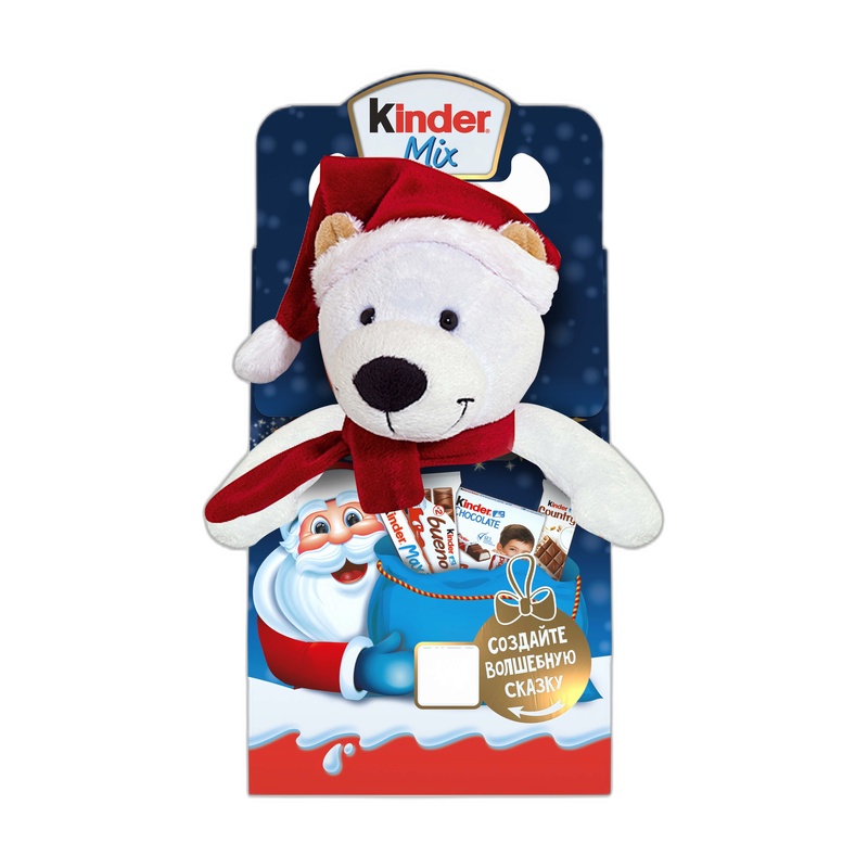 ПОДАРОК НОВОГОДНИЙ KINDER MIX С ИГРУШКОЙ 137,5Г