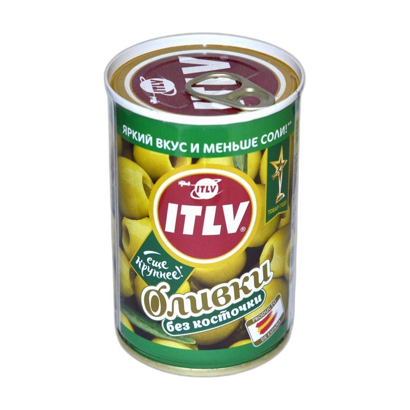ОЛИВКИ ITLV БЕЗ КОСТОЧКИ 300Г