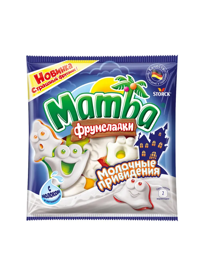 МАРМЕЛАД ЖЕВАТЕЛЬНЫЙ MAMBA МОЛОЧНЫЕ ПРИВИДЕНИЯ 90Г