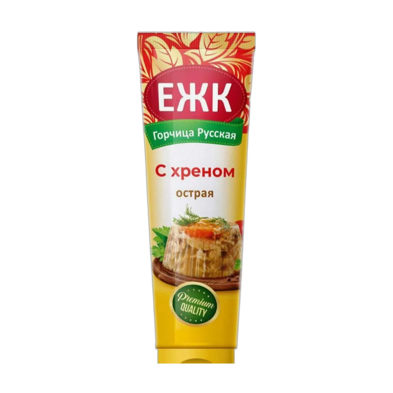 ГОРЧИЦА ЕЖК С ХРЕНОМ 130Г ТУБА