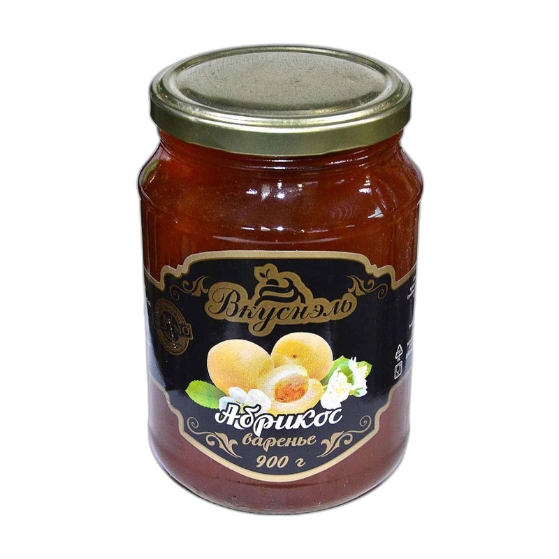 ВАРЕНЬЕ ВКУСНЭЛЬ АБРИКОС 900Г СТ/Б