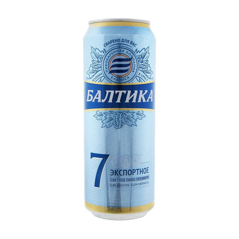 ПИВО БАЛТИКА №7 ЭКСПОРТНОЕ 5,4% 0,45Л Ж/Б