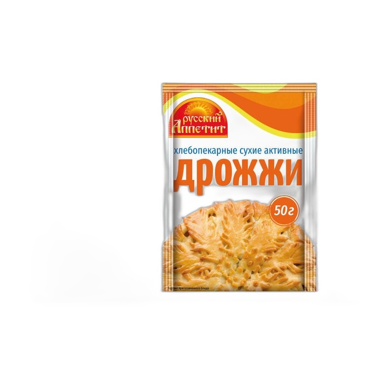 ДРОЖЖИ РУССКИЙ АППЕТИТ АКТИВНЫЕ 50Г