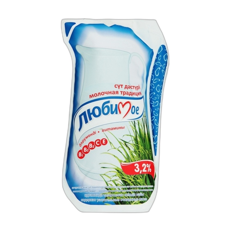 МОЛОКО ЛЮБИМОЕ 3,2% У/П 0,9Л Т/Ф