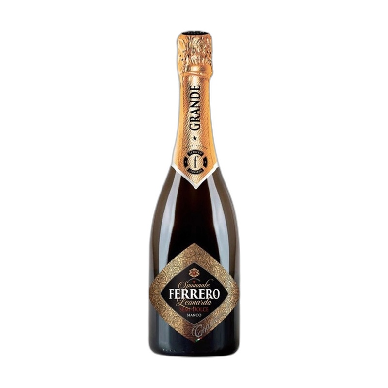 ВИНО FERRERO LEONARDO MOSCATO БЕЛОЕ ПОЛУСЛАДКОЕ 12,5% 0,75Л РОССИЯ