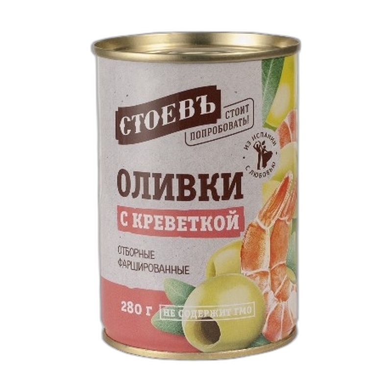 ОЛИВКИ СТОЕВЪ С КРЕВЕТКОЙ 280Г