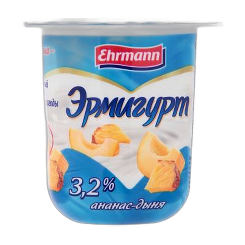 ЙОГУРТ ЭРМИГУРТ АНАНАС ДЫНЯ 3,2% 100Г