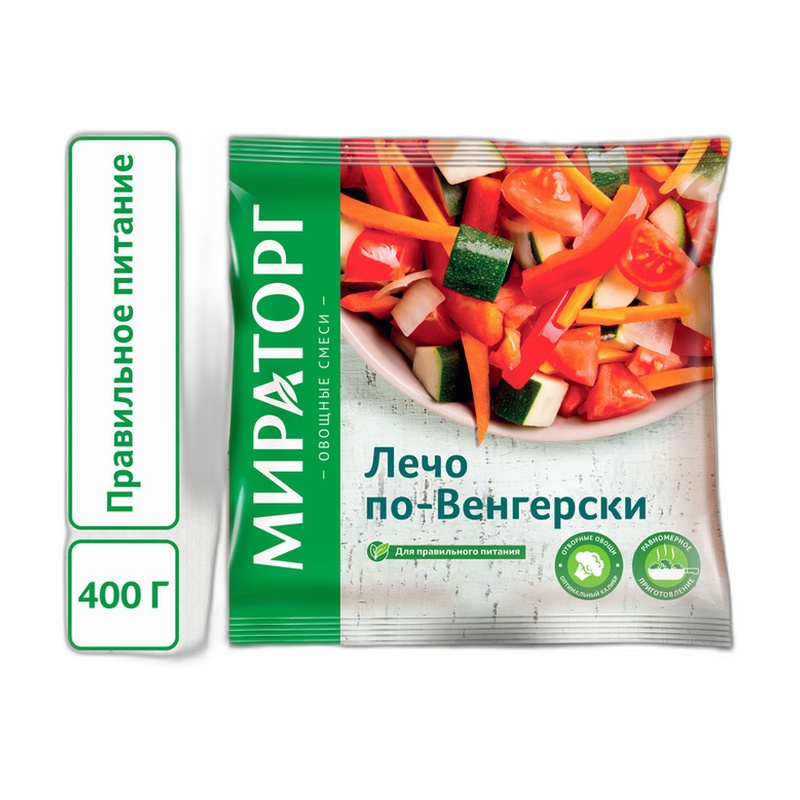 СМЕСЬ ОВОЩНАЯ ЗАМОРОЖЕННАЯ МИРАТОРГ ЛЕЧО ПО-ВЕНГЕРСКИ 400Г