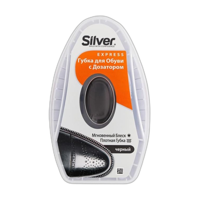 ГУБКА-БЛЕСК SILVER С ДОЗАТОРОМ ЧЕРНАЯ 6МЛ