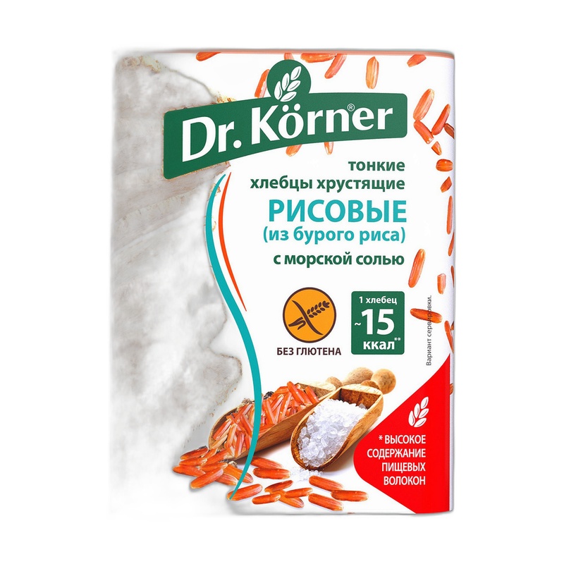 ХЛЕБЦЫ РИСОВЫЕ DR.KORNER МОРСКАЯ СОЛЬ 100Г