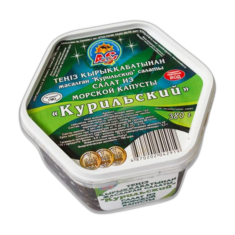САЛАТ АС МОРСКАЯ КАПУСТА ЗАКУСОЧНЫЙ 380Г