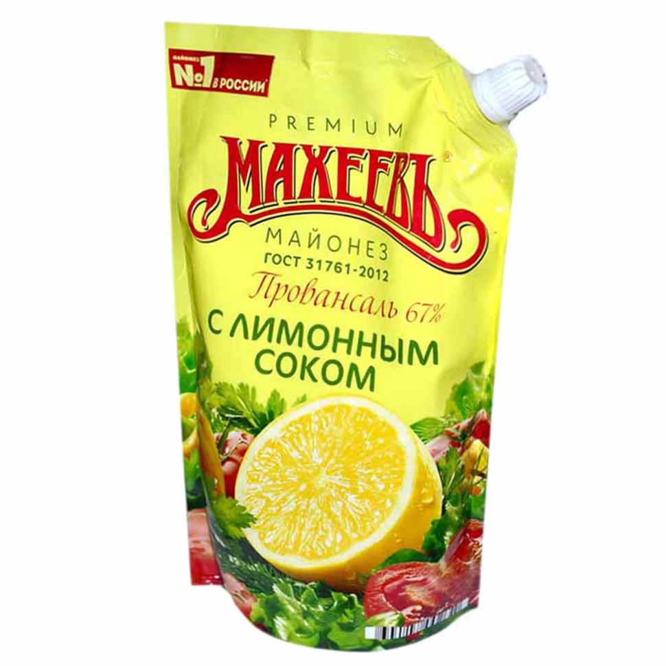 МАЙОНЕЗ МАХЕЕВЪ ПРОВАНСАЛЬ С ЛИМОНОМ 67 % 380Г Д/П