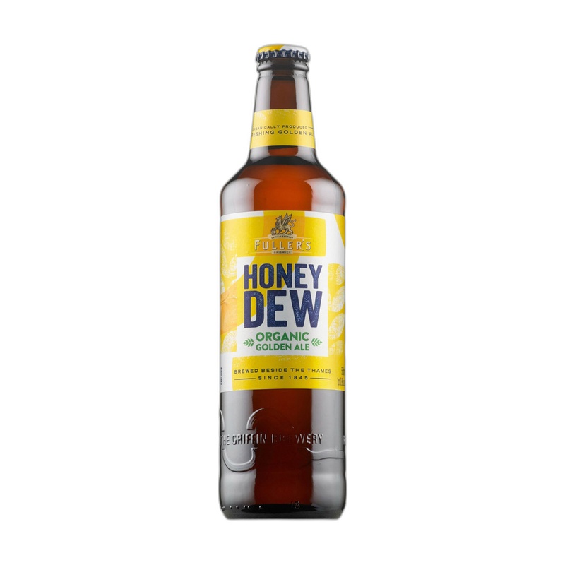 ПИВО FULLER'S ORGANIC HONEY DEW СВЕТЛОЕ 5% 0,5Л СТ/Б