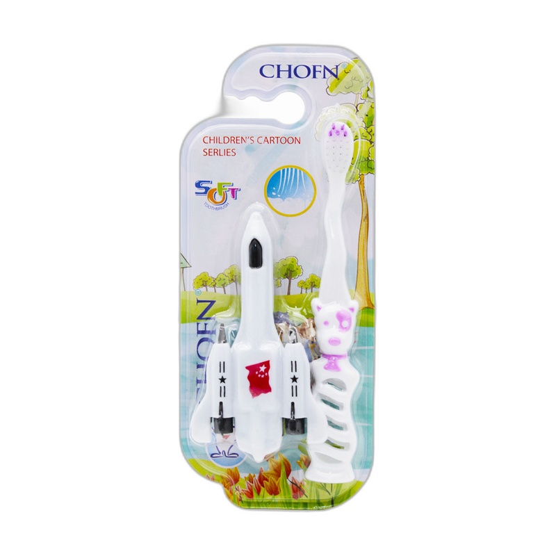 ЩЕТКА ЗУБНАЯ ДЕТСКАЯ CHOFN SOFT С САМОЛЕТОМ 663