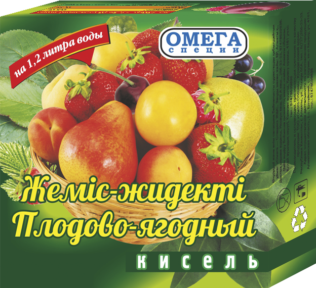 КИСЕЛЬ ОМЕГА ПЛОДОВО-ЯГОДНЫЙ 170Г
