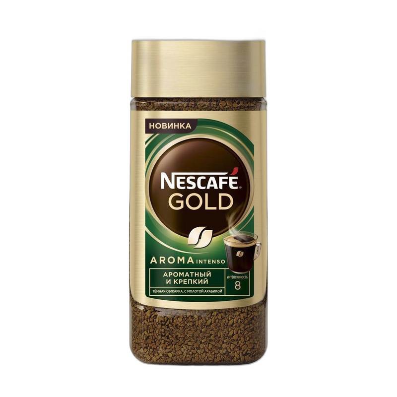 КОФЕ РАСТВОРИМЫЙ NESCAFE GOLD AROMA INTENSO 170Г СТ/Б