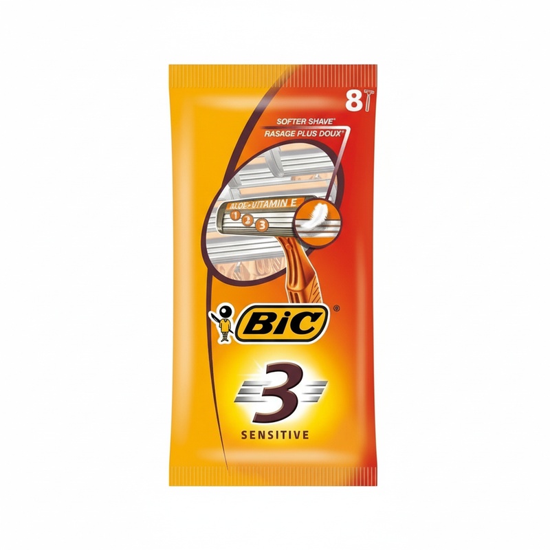 БРИТВА ОДНОРАЗОВАЯ BIC 3 SENSITIVE 8ШТ