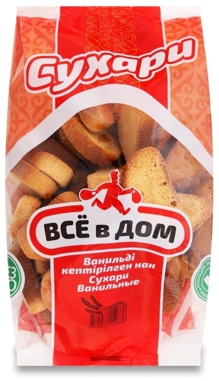 СУХАРИ ВСЁ В ДОМ ВАНИЛЬНЫЕ 400Г ФЛ/П