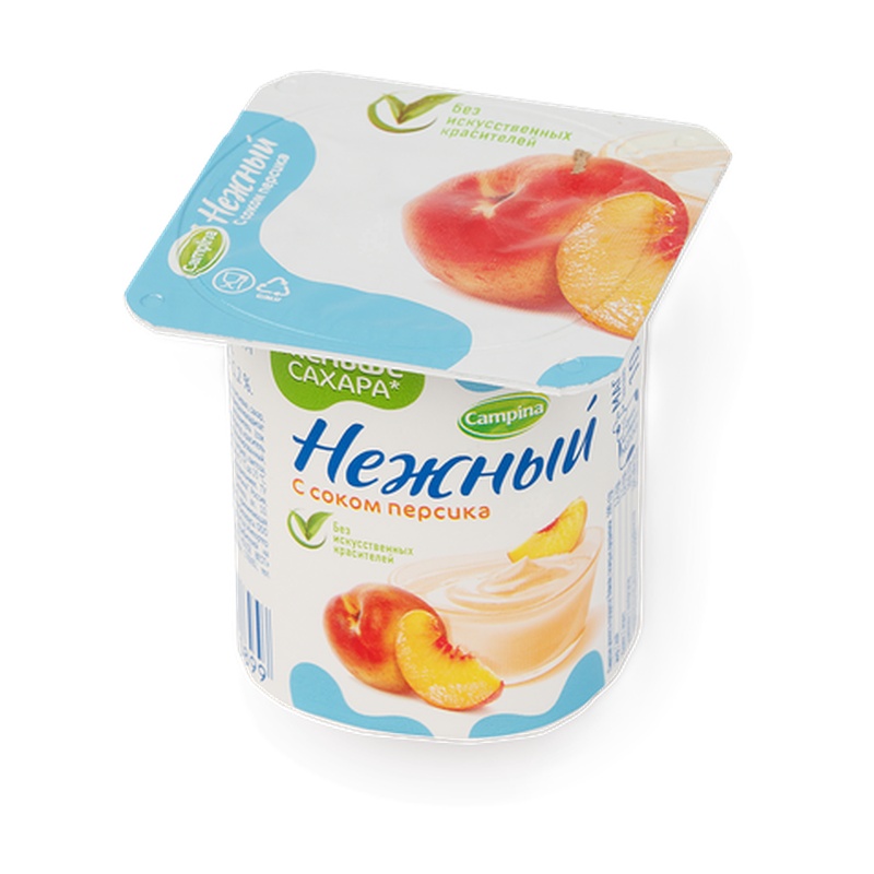 ЙОГУРТ CAMPINA НЕЖНЫЙ ПЕРСИК 1,2% 100Г