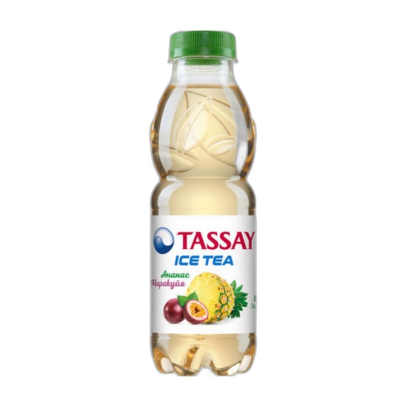 ЧАЙ ХОЛОДНЫЙ TASSAY ЗЕЛЁНЫЙ АНАНАС МАРАКУЙЯ 0,5Л ПЭТ