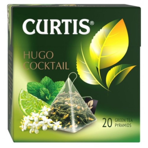 ЧАЙ ЗЕЛЕНЫЙ CURTIS HUGO COKTAIL 20 ПАКЕТИКОВ