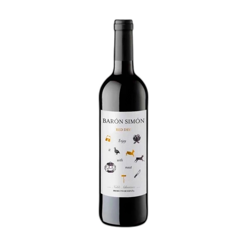 ВИНО BARON SIMON TINTO КРАСНОЕ СУХОЕ 11% 0,75Л ИСПАНИЯ