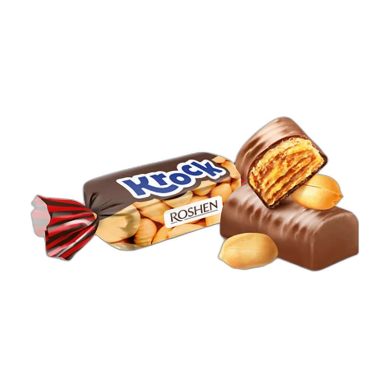 КОНФЕТЫ С АРАХИСОВОЙ ПАСТОЙ KROCK ROSHEN ВЕС