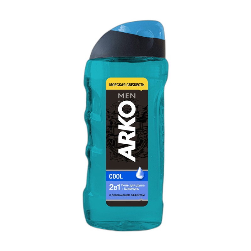 ШАМПУНЬ+ГЕЛЬ ARKO MEN COOL 2В1 260МЛ