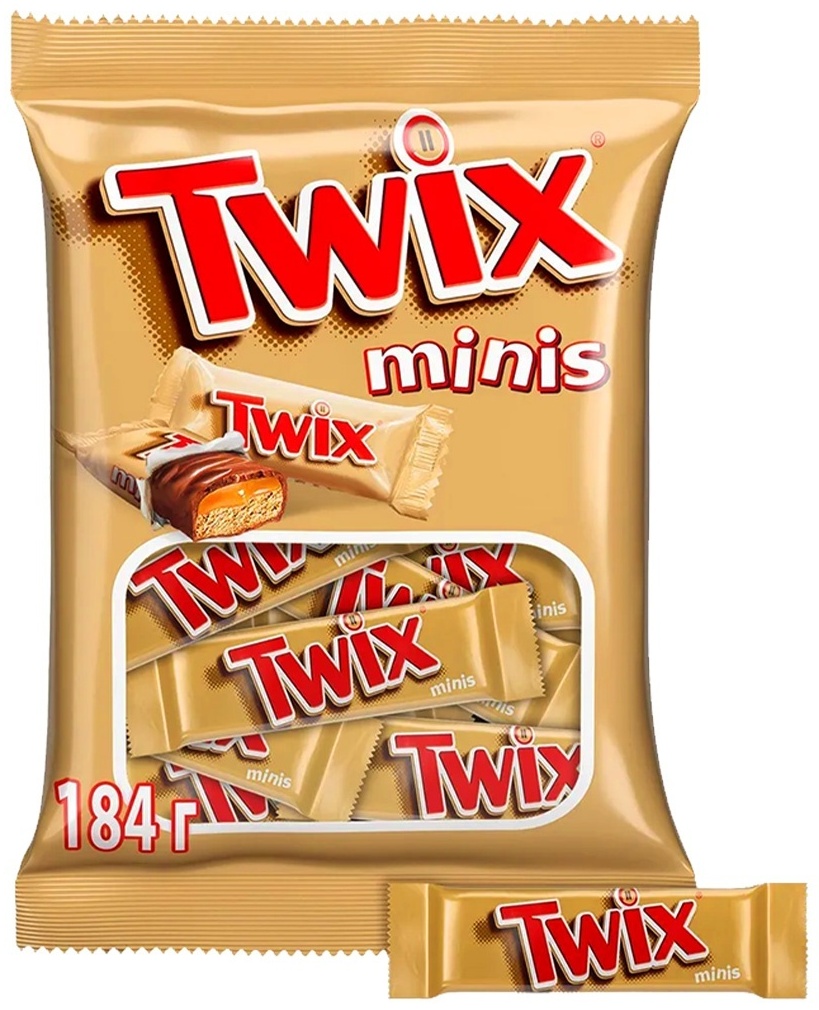 БАТОНЧИК TWIX MINIS EVEREST 184Г