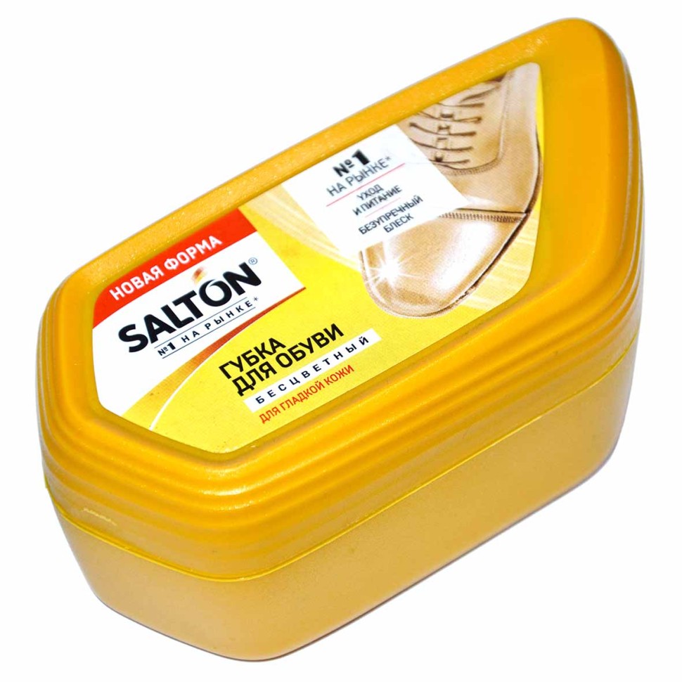 ГУБКА SALTON ДЛЯ ОБУВИ ИЗ ГЛАДКОЙ КОЖИ БЕСЦВЕТНАЯ