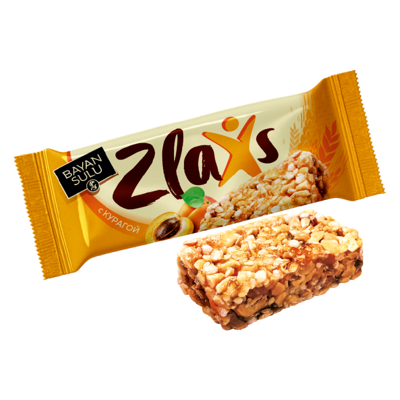 БАТОНЧИК ЗЛАКОВЫЙ ZLAXS С КУРАГОЙ 32Г