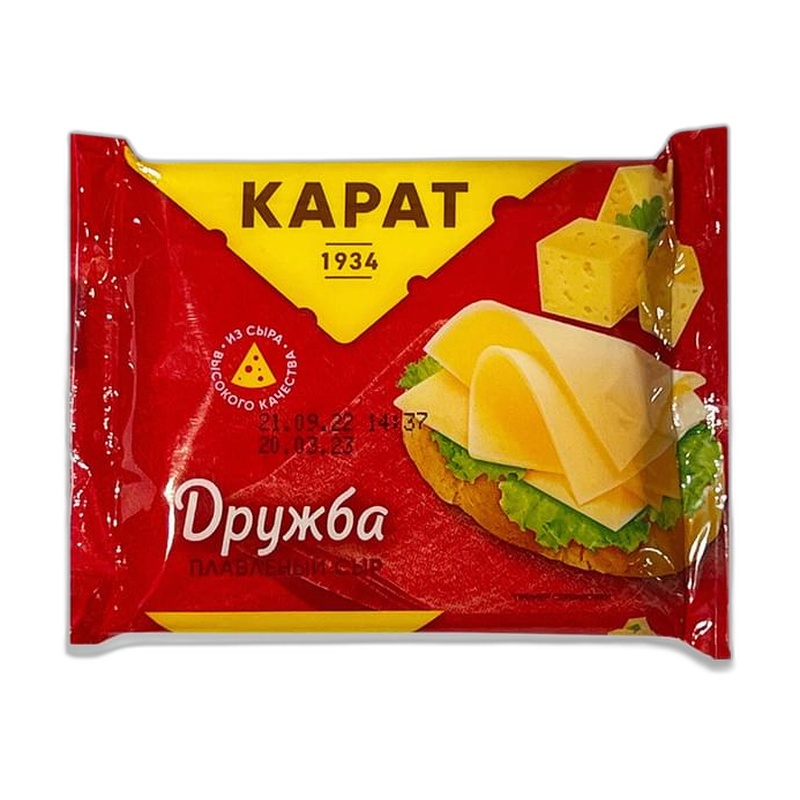 СЫР ПЛАВЛЕНЫЙ ЛОМТИКАМИ КАРАТ ДРУЖБА 25% 130Г