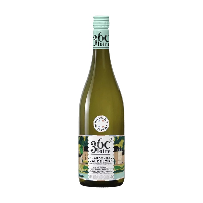 ВИНО 360 CHARDONNAY БЕЛОЕ СУХОЕ 11,5% 0,75Л ФРАНЦИЯ