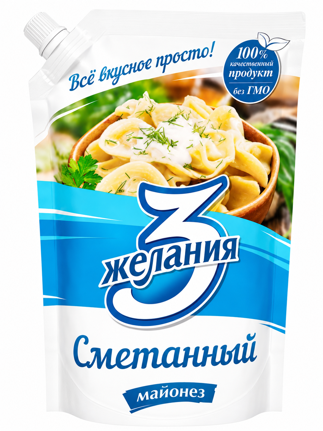 МАЙОНЕЗ 3 ЖЕЛАНИЯ ПРОВАНСАЛЬ СМЕТАННЫЙ 50,5% 700Г Д/П