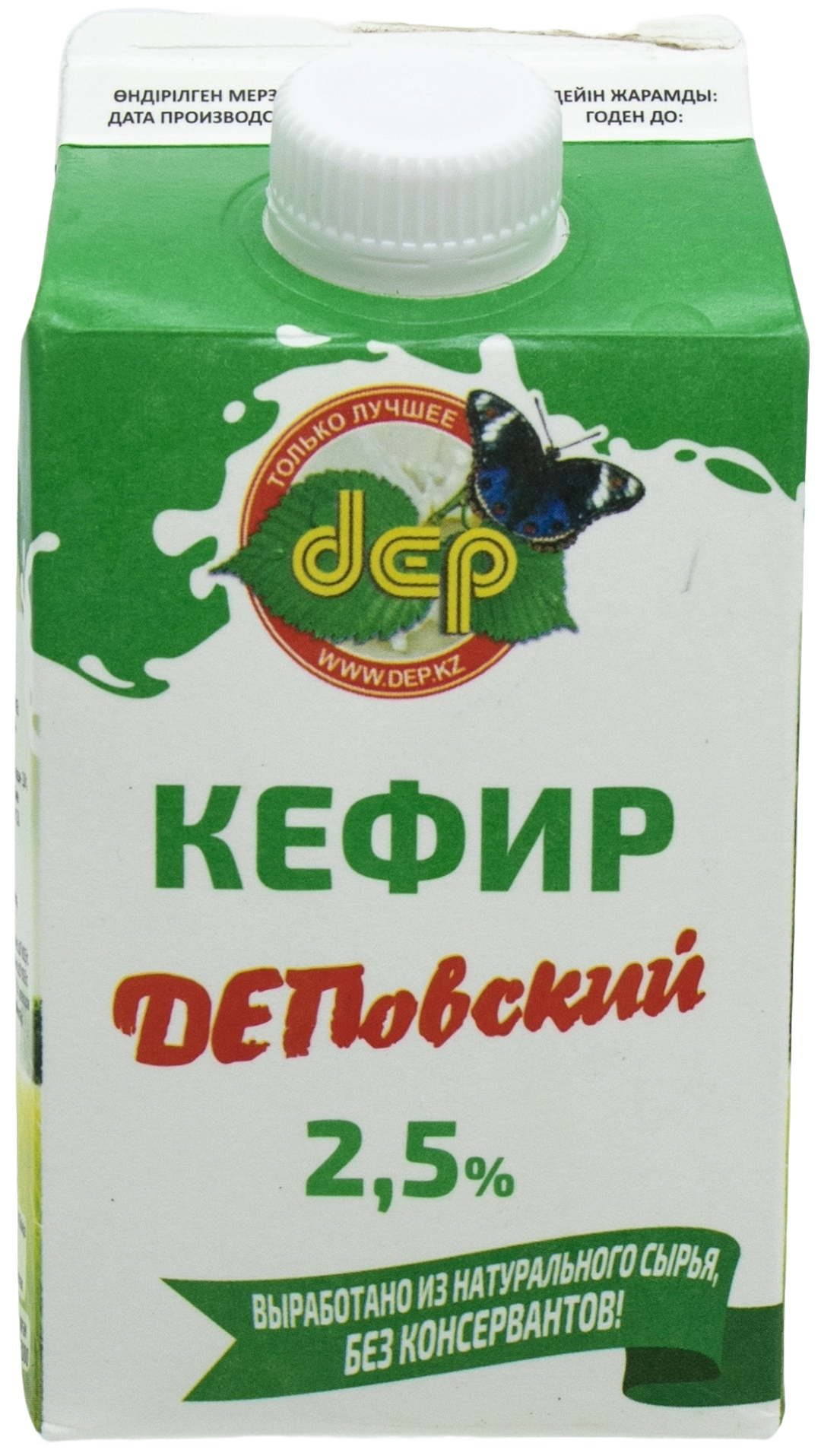 КЕФИР DEP ДЕПОВСКИЙ 2,5% 500Г Т/П