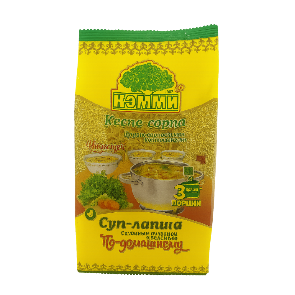 СУП-ЛАПША КЭММИ С КУРИНЫМ БУЛЬОНОМ ЗЕЛЕНЬЮ И ЗАЖАРКОЙ 100Г