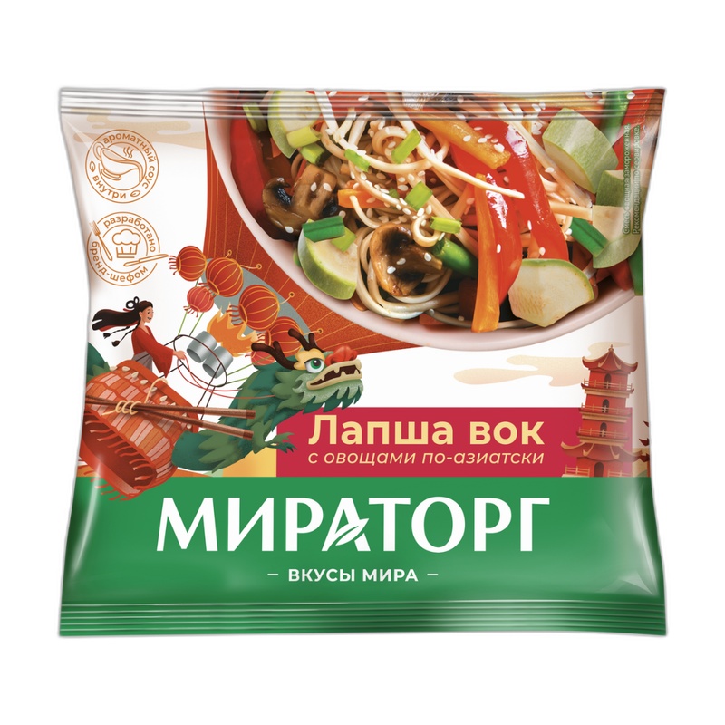ЛАПША-ВОК МИРАТОРГ ПО-АЗИАТСКИ 400Г