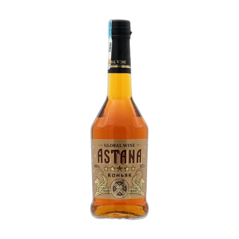 КОНЬЯК GLOBAL WINE ASTANA 5 YO 40% 0,5Л