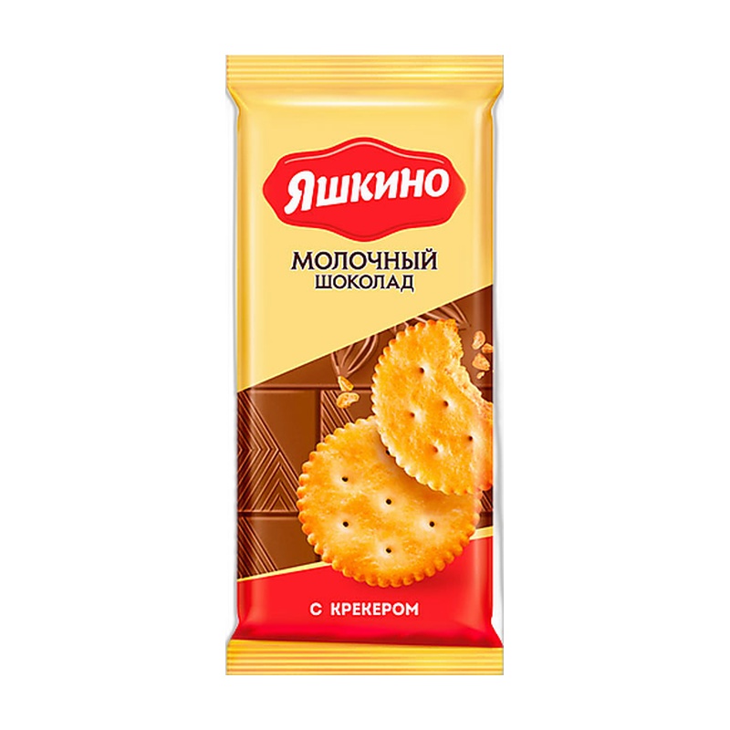 ШОКОЛАД ЯШКИНО МОЛОЧНЫЙ С КРЕКЕРОМ 90Г