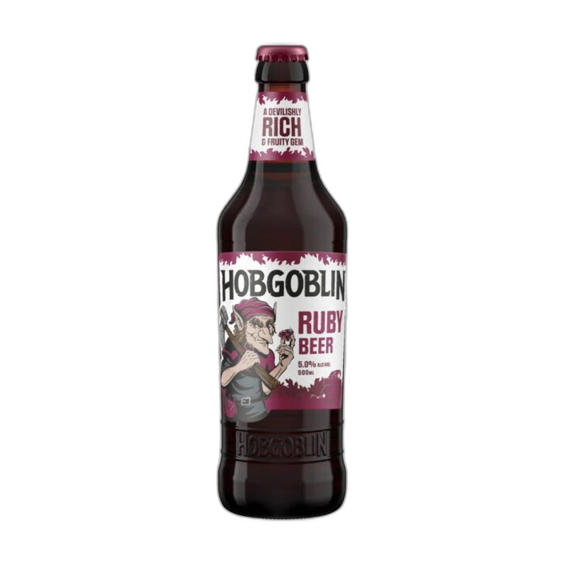 ПИВО HOBGOBLIN RUBY ТЁМНОЕ 5% 0,5Л СТ/Б