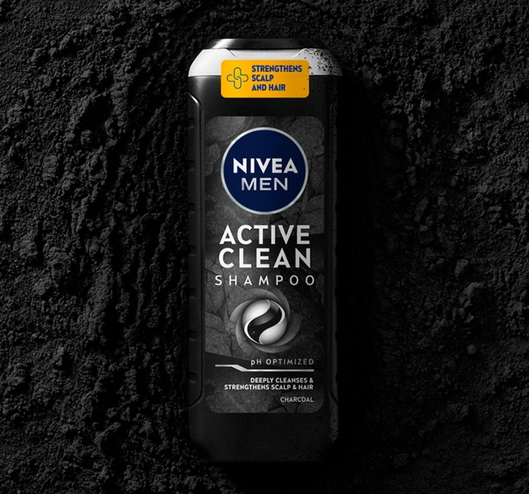 ШАМПУНЬ NIVEA MEN ACTIVE CLEAN С ДРЕВЕСНЫМ УГЛЕМ 500МЛ