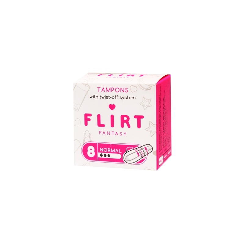 ТАМПОНЫ FLIRT FANTASY NORMAL '3 8ШТ